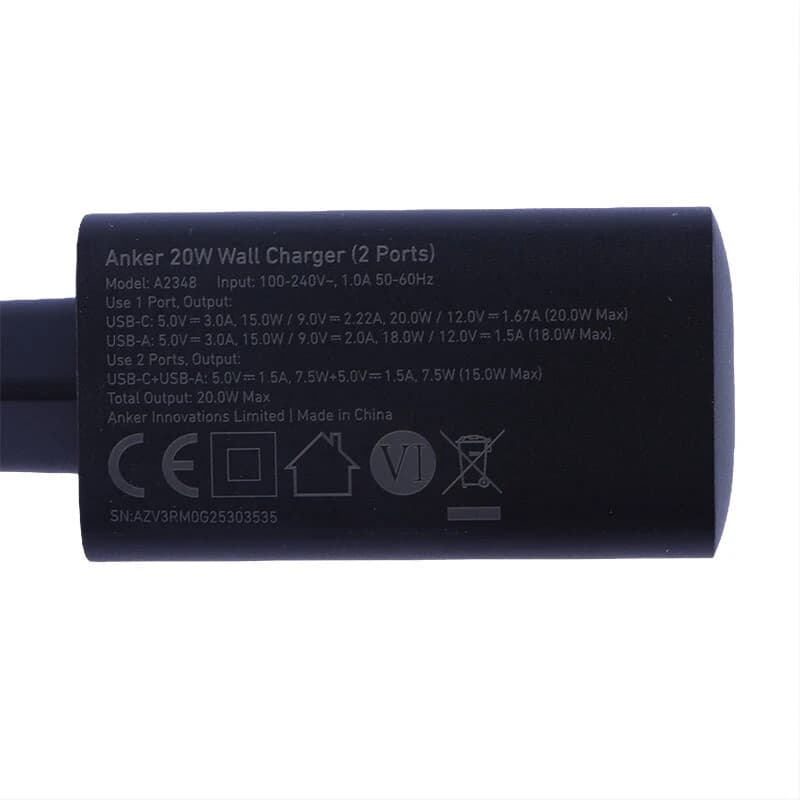 شارژر دیواری 20 وات انکر A2348L11 PD 3A — تصویر ۴
