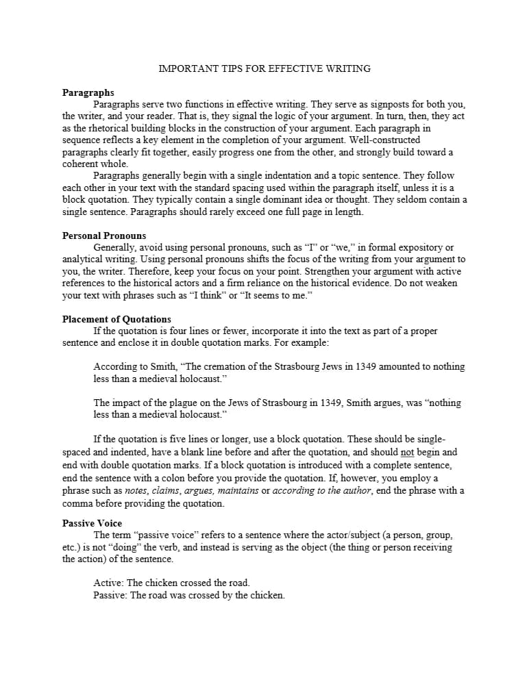 کتاب Important Tips for Effective Writing (نکات مهم برای نگارش مؤثر) نسخه انگلیسی PDF