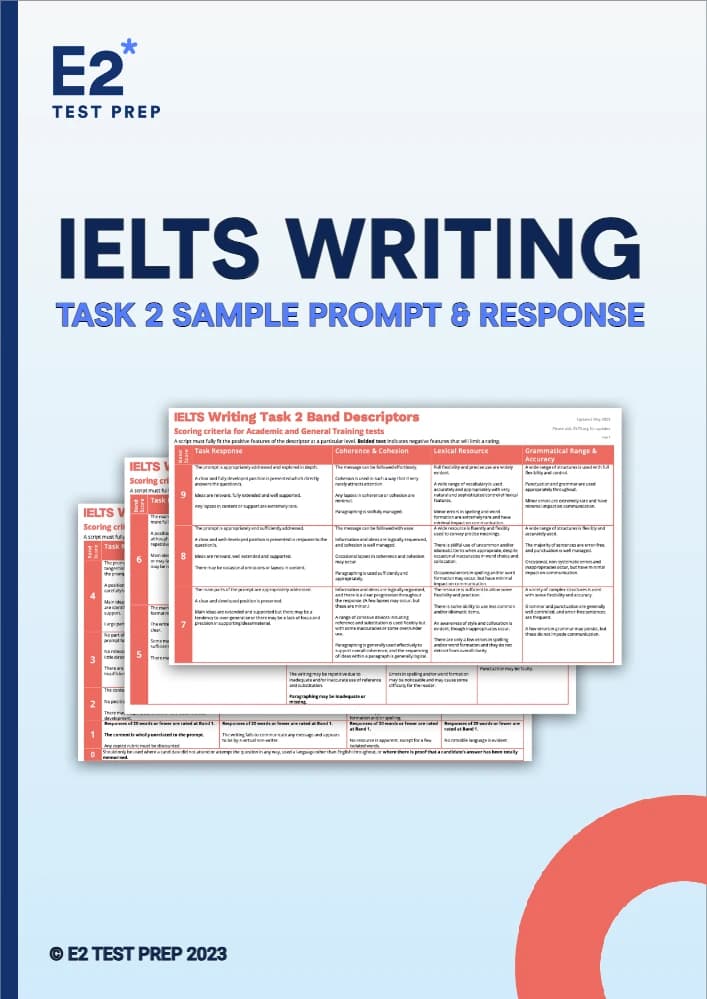 کتاب IELTS Writing Task 2: Sample Prompt & Response (نمونه سؤال و پاسخ رایتینگ تسک ۲ آیلتس) نسخه انگلیسی PDF