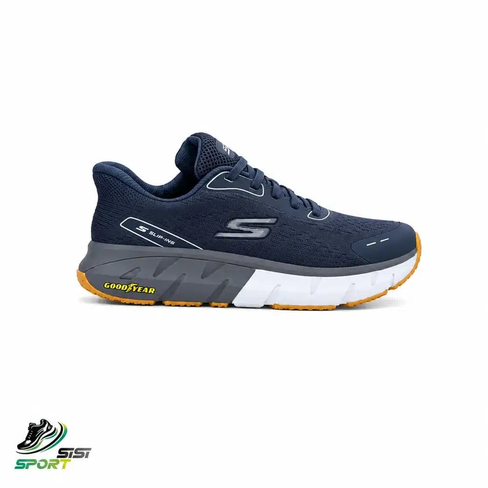 کفش مردانه اسکیچرز با زیره goodyear طوسی