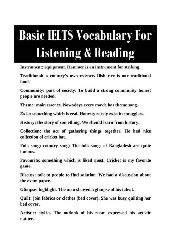 کتاب IELTS Vocabulary for Listening & Reading (واژگان لیسنینگ و ریدینگ آیلتس) نسخه انگلیسی PDF