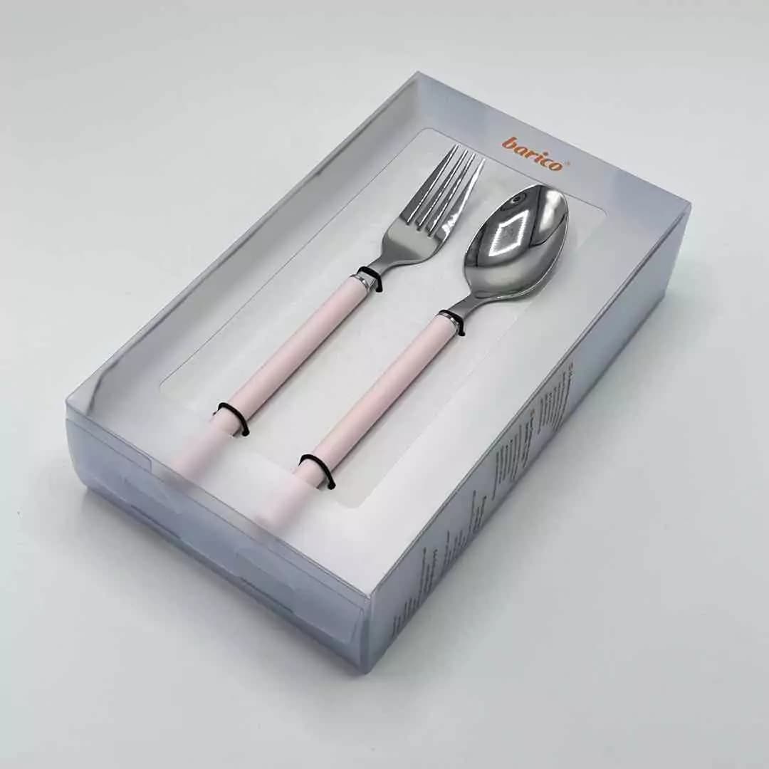 ست قاشق و چنگال اربیت 12 پارچه صورتی باریکو