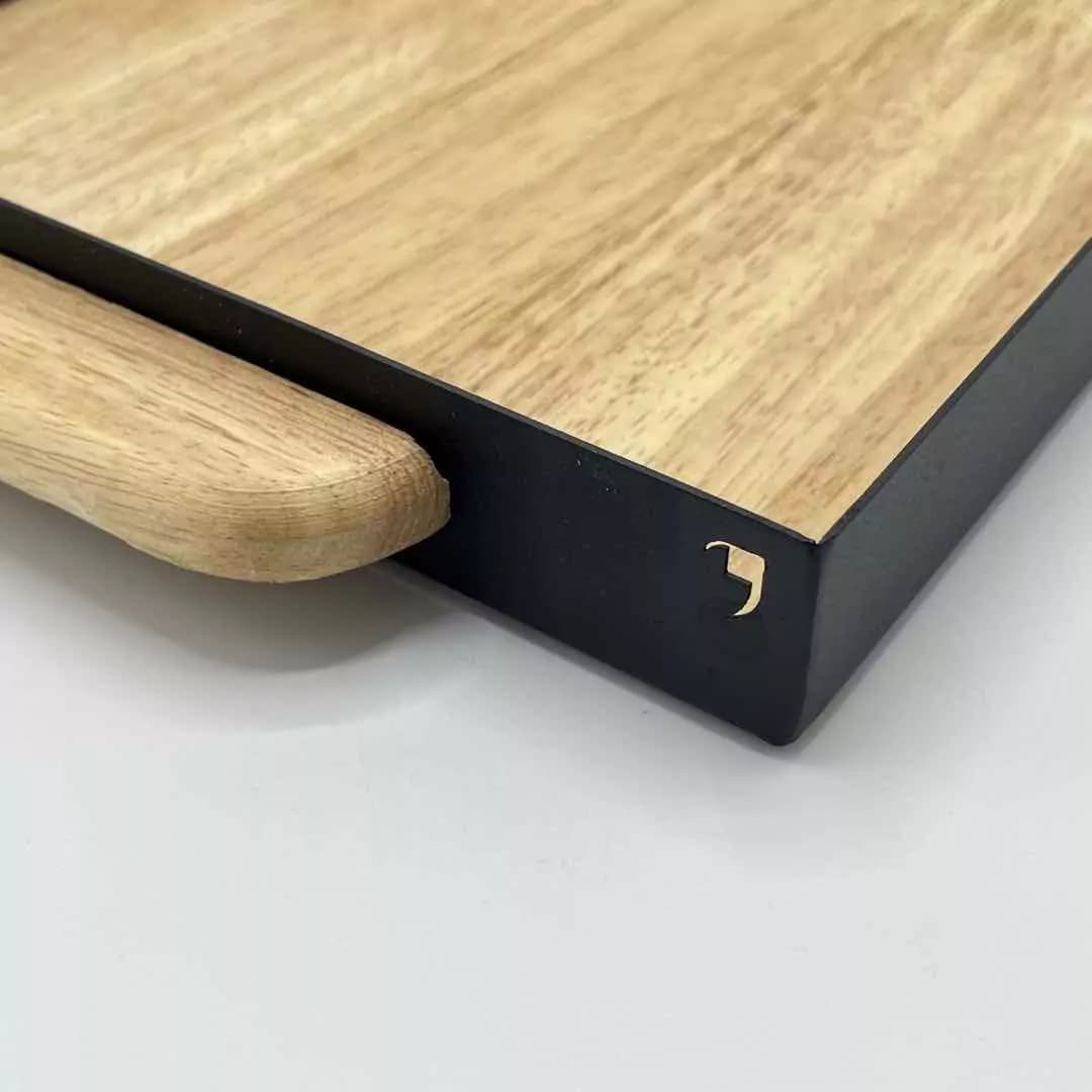 سینی بزرگ رویش کف چوب و فلز M1-204 — تصویر ۲