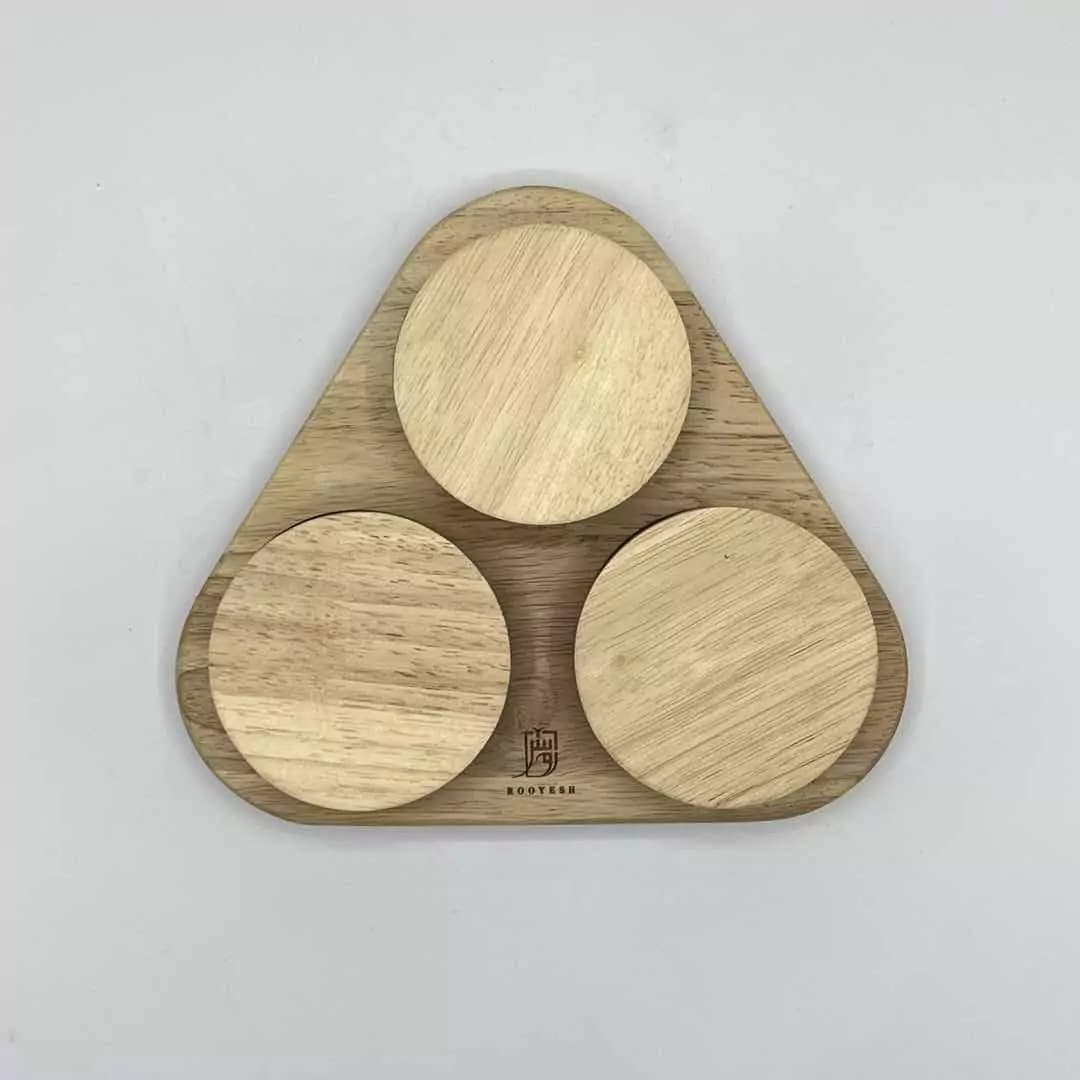 اردوخوری مثلث گردان 3 خانه رویش چوب و فلز R1-10015 — تصویر ۴