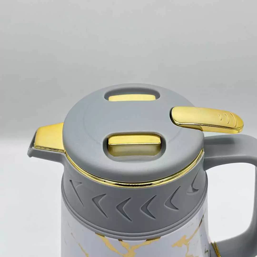 فلاسک چای 1 لیتر جرمکس طوسی 2418 — تصویر ۳