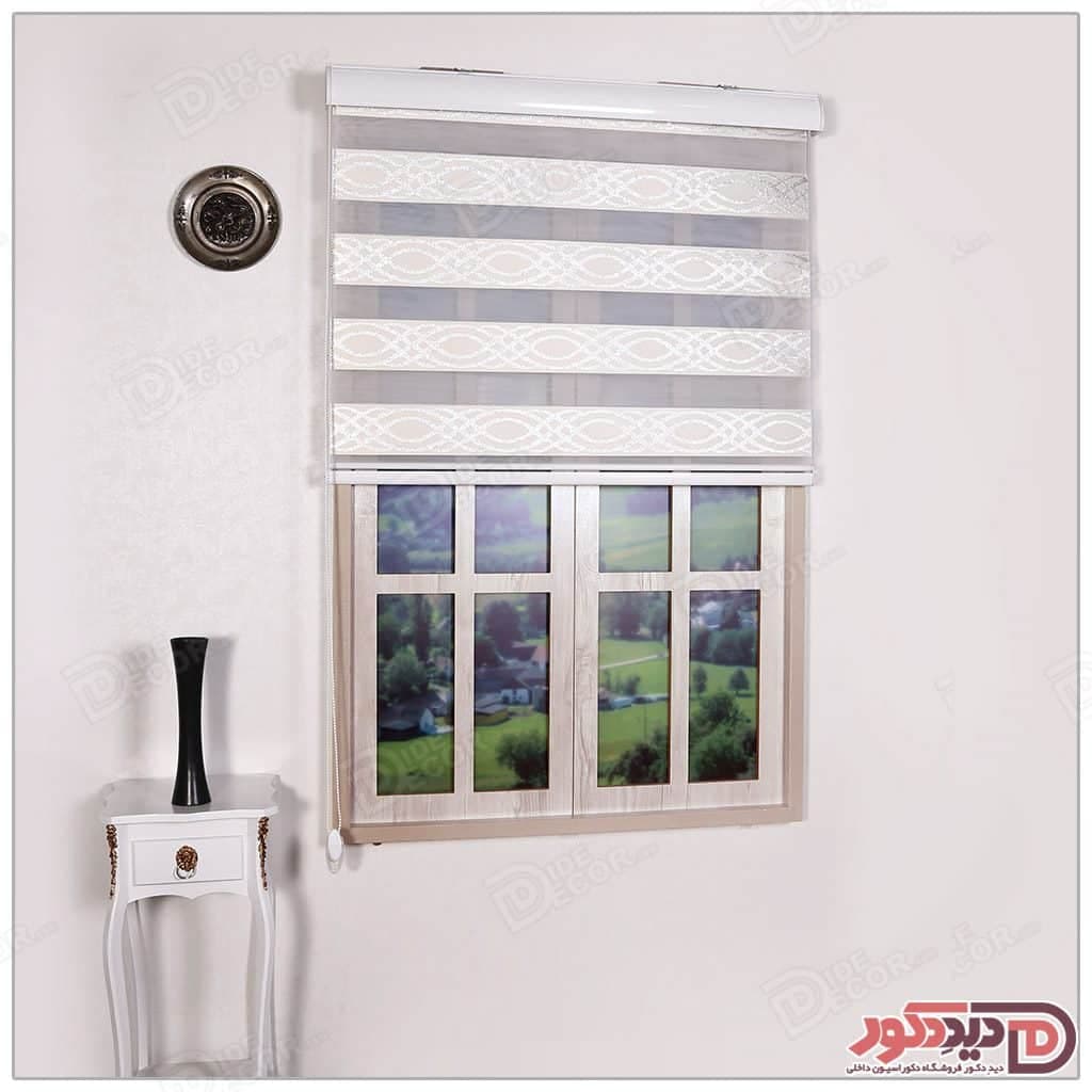 پرده زبرا مدل طرح دار ترک کد S-266-2 — تصویر ۳