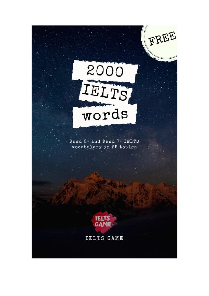 کتاب IELTS Vocabulary: 2000 Words to Score 7–8 in IELTS Exam (۲۰۰۰ واژه برای کسب نمره ۷ تا ۸ آیلتس) نسخه انگلیسی PDF
