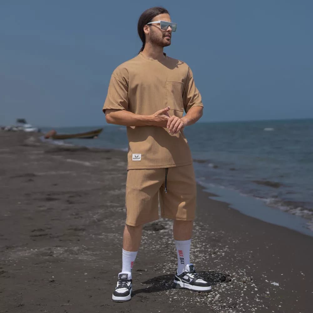 ست تیشرت و شلوارک مردانه مراکش کد 26273 — تصویر ۵