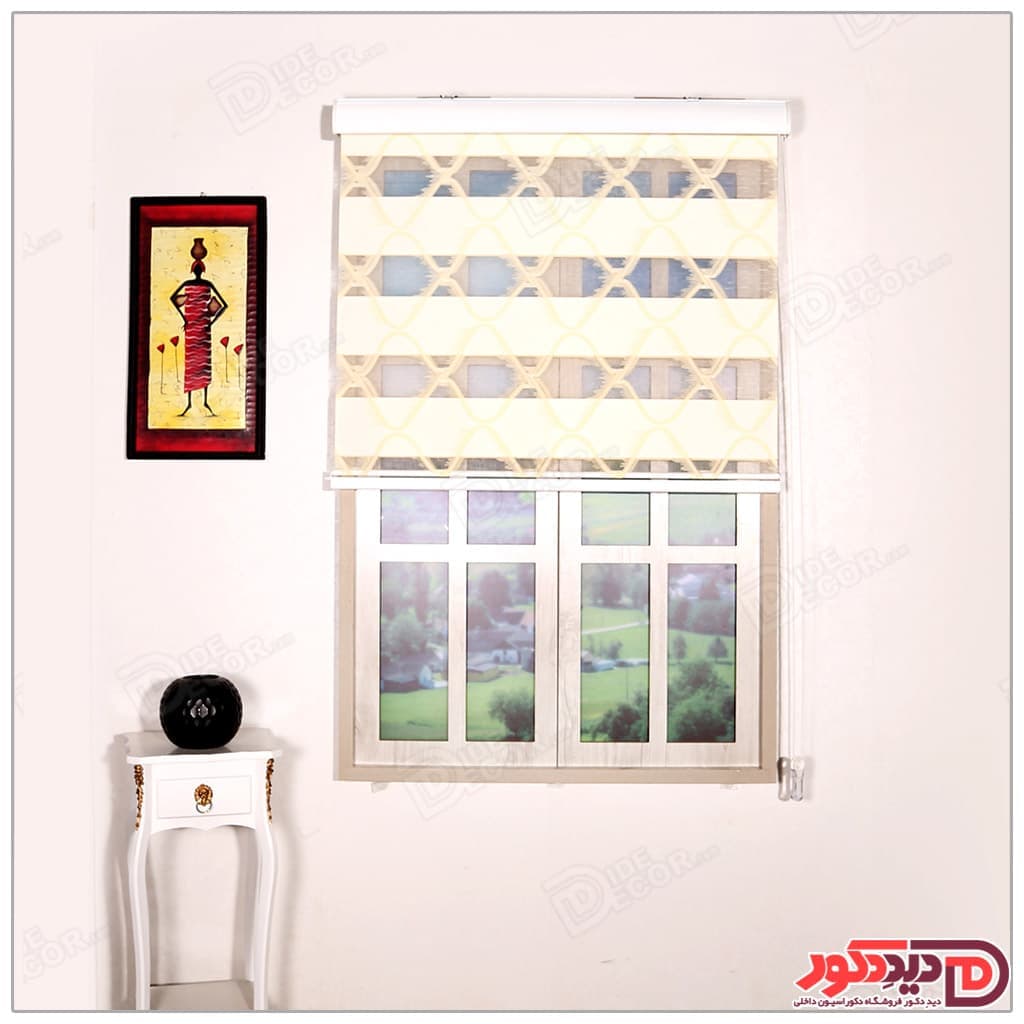 پرده زبرا مدل طرح دار ترک کد JL-325-15 — تصویر ۵