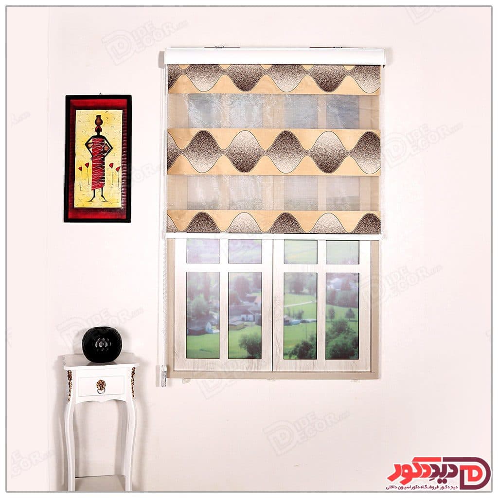 پرده زبرا مدل طرح دار ترک کد JL-186-4 — تصویر ۳