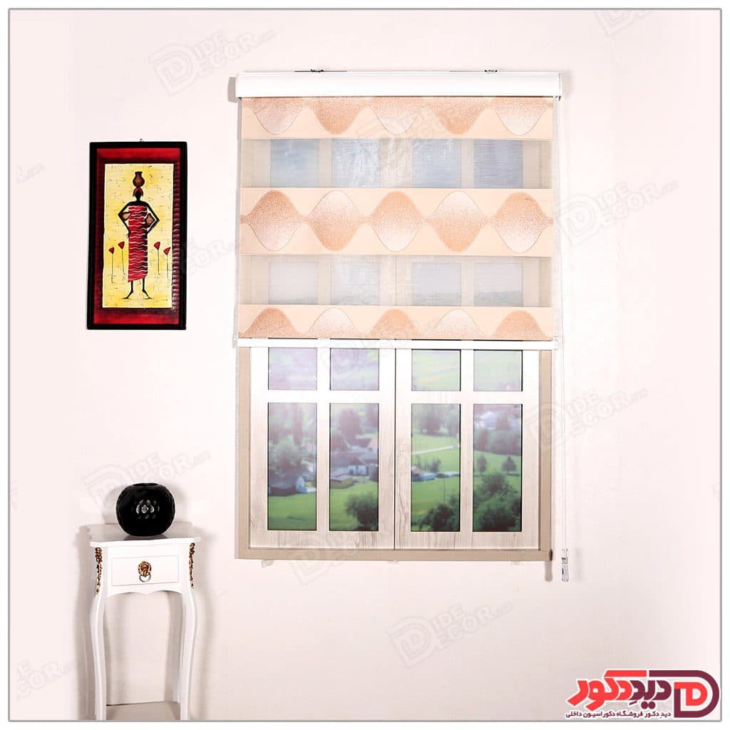 پرده زبرا مدل طرح دار ترک کد JL-186-9 — تصویر ۳