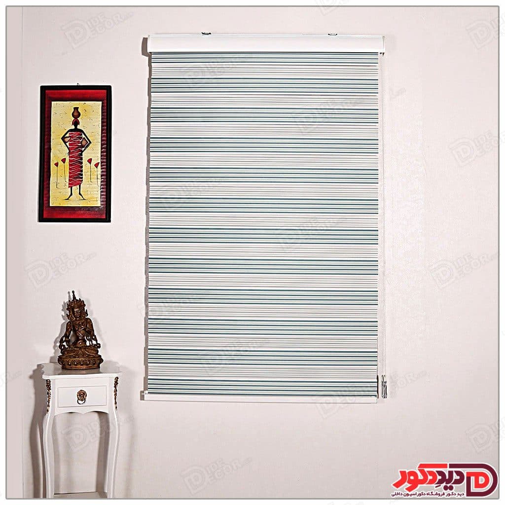 پرده زبرا ترک مدل پلیسه دار کد SN-883-5 — تصویر ۵