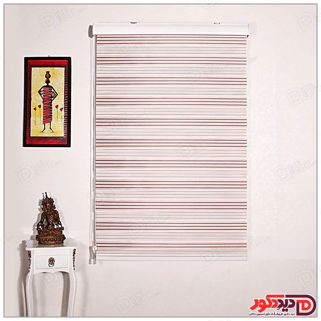 پرده زبرا ترک مدل پلیسه دار کد SN-883-4 — تصویر ۵