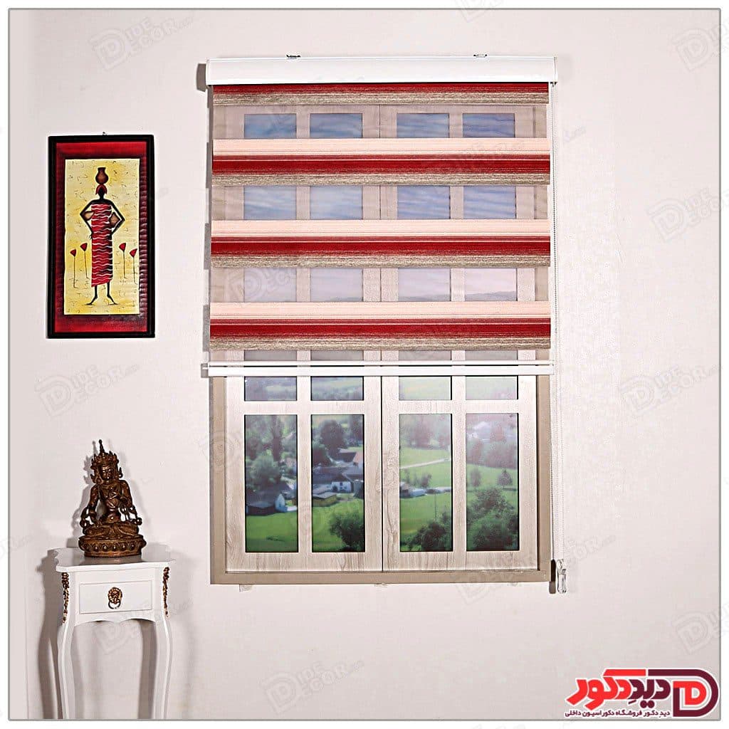 پرده زبرا ترک مدل پلیسه دار کد SN-1750-6 — تصویر ۶