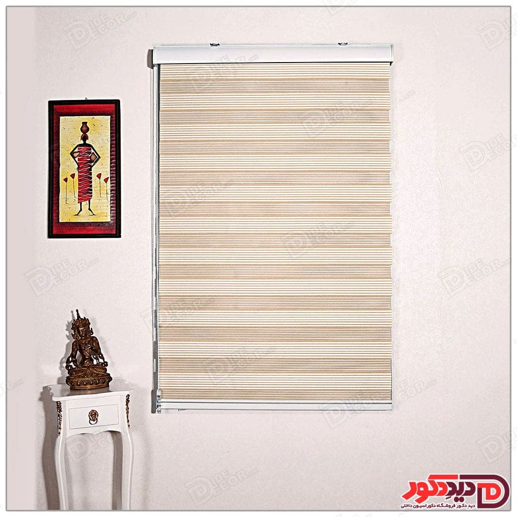 پرده زبرا ترک مدل پلیسه دار کد SN-883-1 — تصویر ۵