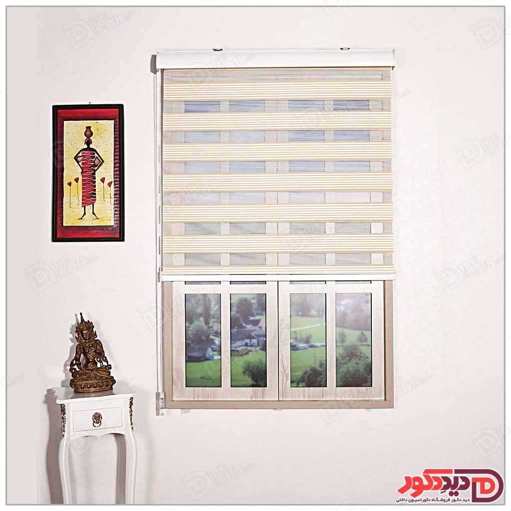 پرده زبرا ترک مدل پلیسه دار کد SN-883-1 — تصویر ۶