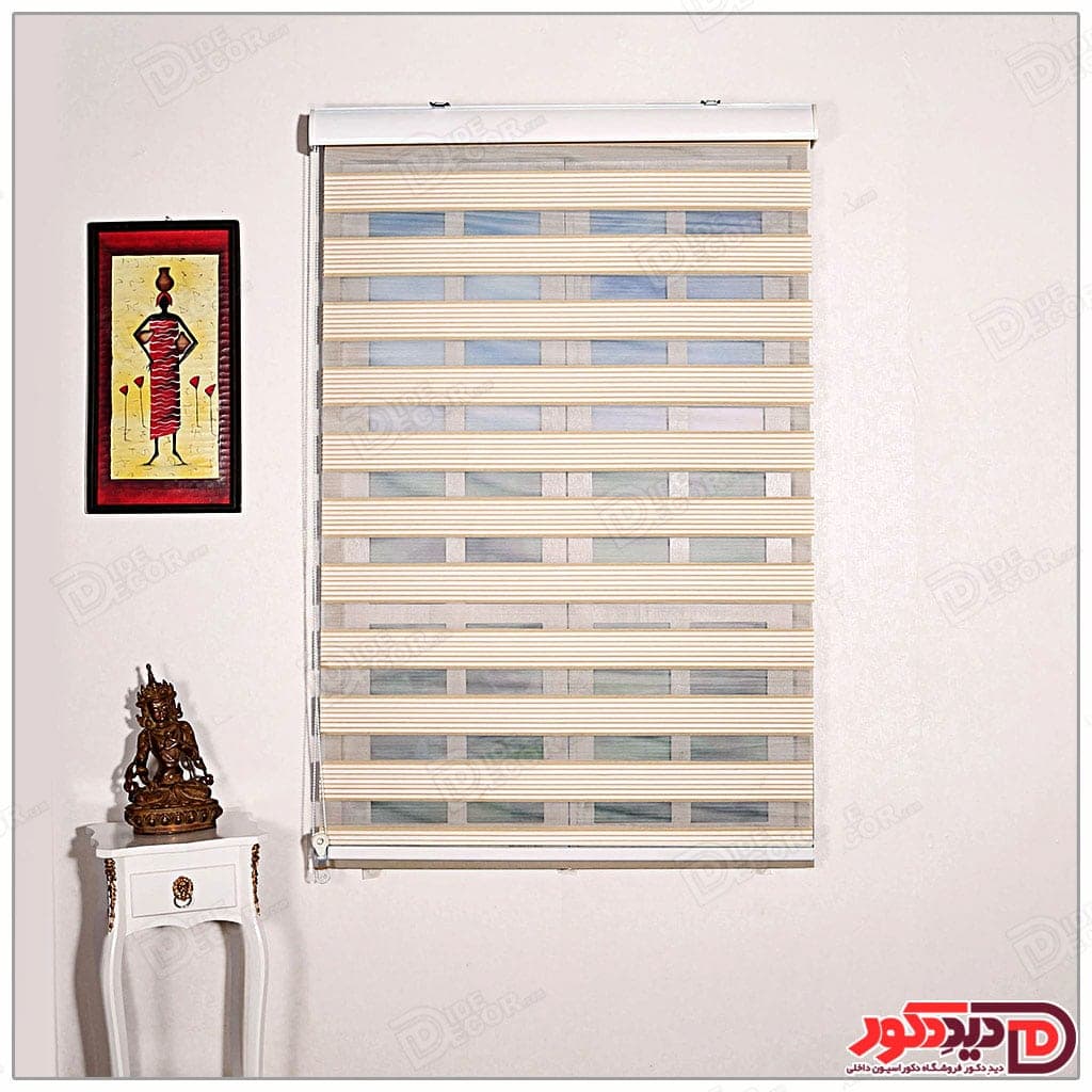پرده زبرا ترک مدل پلیسه دار کد SN-883-1