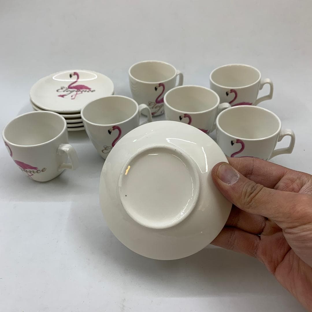 ست فنجان و نعلبکی 12 پارچه مدل فلامینگو کد 312 — تصویر ۲