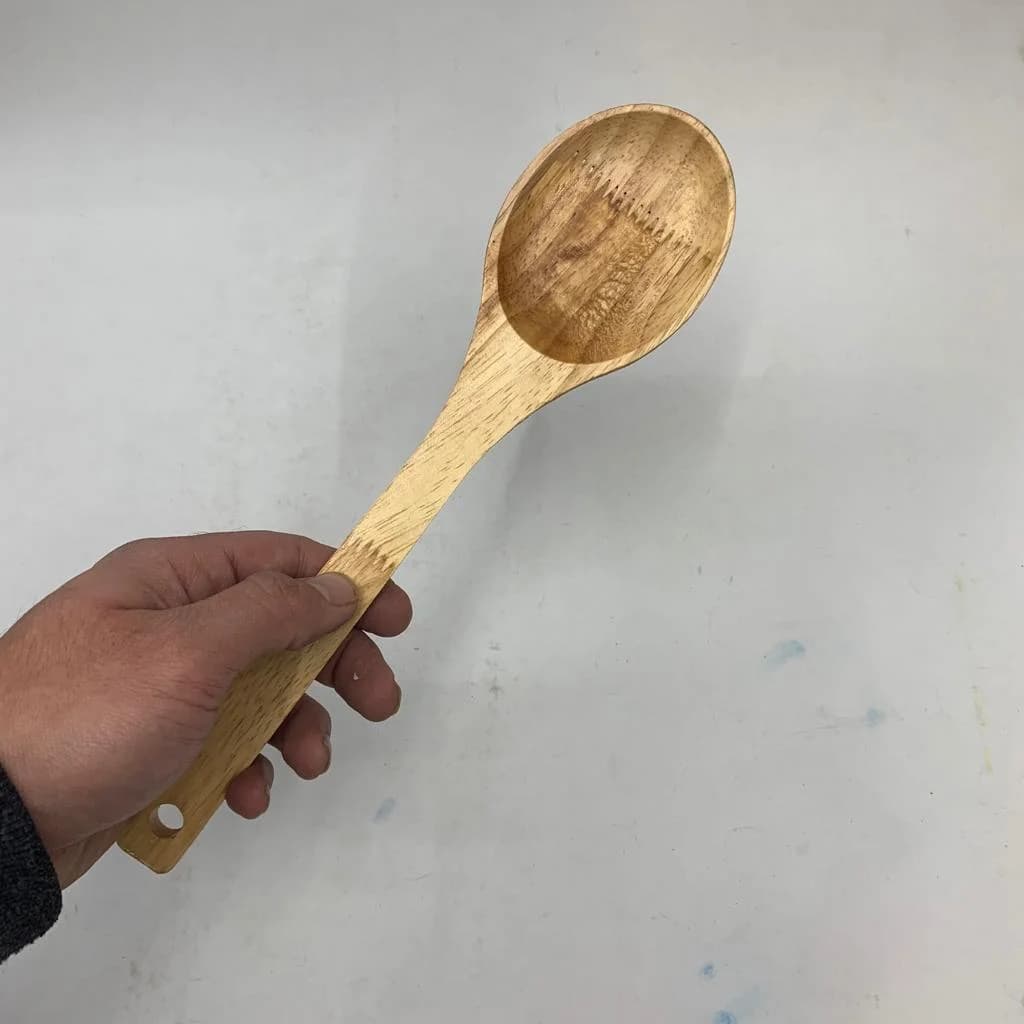 قاشق آشپزی چوبی مدل OVAL-0 کد ۴۳۱ — تصویر ۲