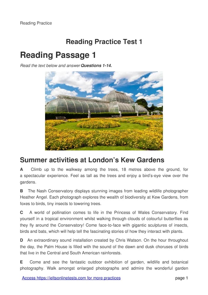 کتاب IELTS General Training Volume 6 Reading Practice Test 1 (ریدینگ جنرال آیلتس؛ جلد ۶، آزمون ۱) نسخه انگلیسی PDF