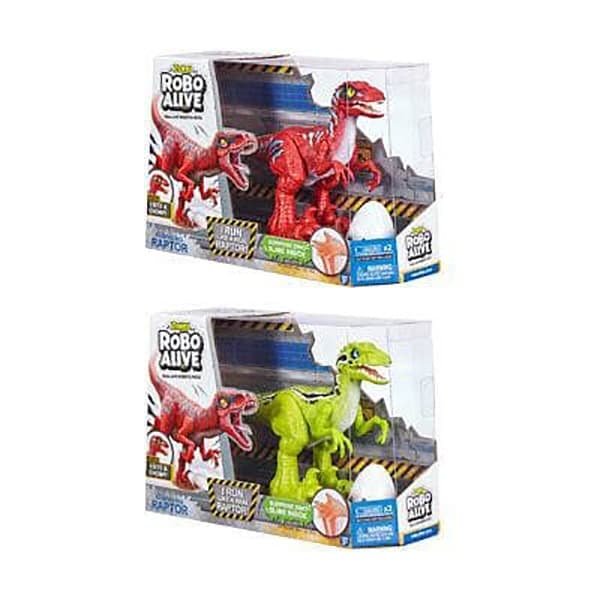 دایناسور Zuru Robo Alive Rapming Raptor قرمز — تصویر ۳