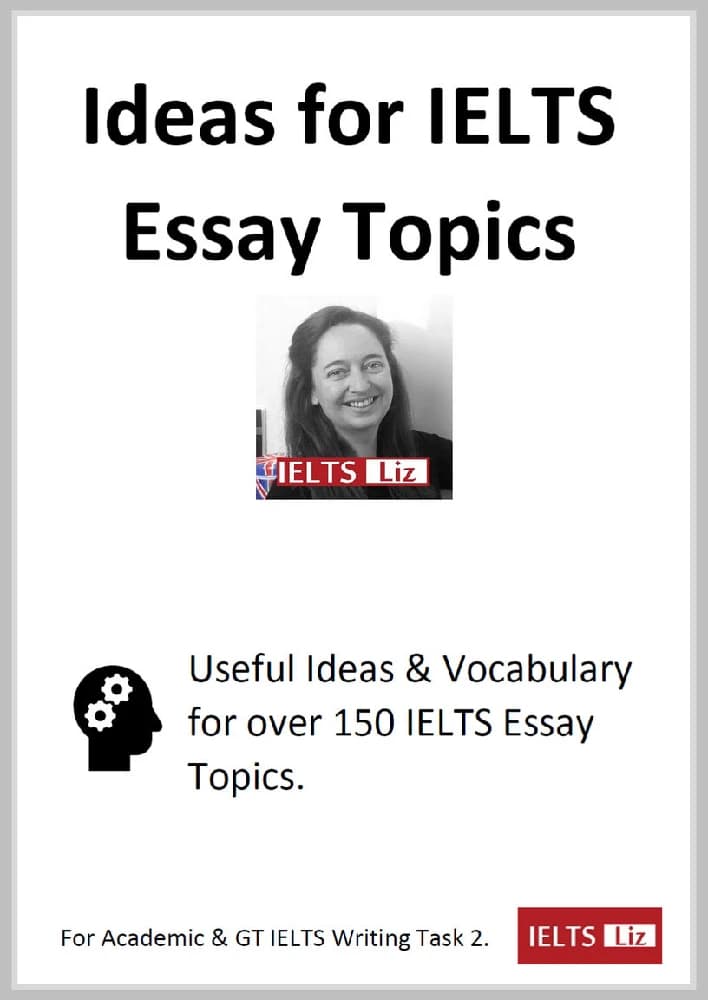 کتاب IELTS Liz: Essay Ideas (ایده‌های رایتینگ از IELTS Liz) نسخه انگلیسی PDF