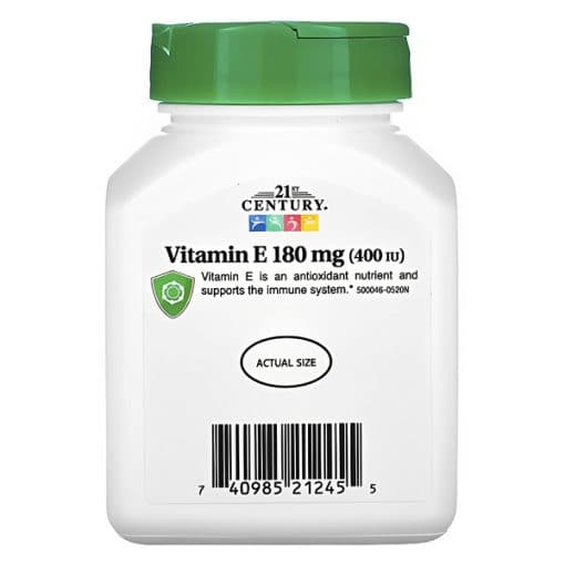 ویتامین ای سنتری 21st Century Vitamin E 180 mg 400 IU — تصویر ۲