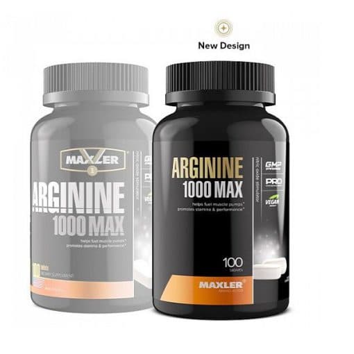 ال آرژنین 1000 مکس مکسلر 100 عددی Maxler Arginine 1000 Max — تصویر ۲