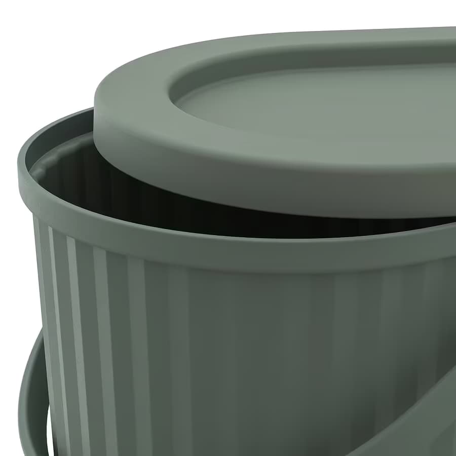 سطل درب دار 48 لیتری ایکیا مدل DAMMANG — تصویر ۵