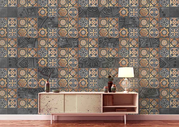 پوستر دیواری سنتی طرح کاشی کد P0301