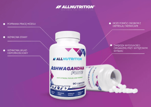 آشواگاندا آل نوتریشن 90 کپسول Allnutrition ASHWAGANDHA FORTE — تصویر ۲