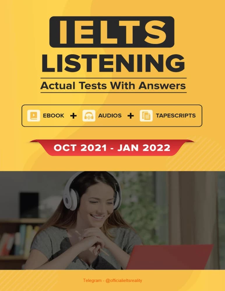 کتاب IELTS Actual Listening Tests October 2021 – January 2022 (آزمونهای واقعی لیسنینگ آیلتس؛ اکتبر ۲۰۲۱ تا ژانویه ۲۰۲۲) نسخه انگلیسی PDF — تصویر ۲