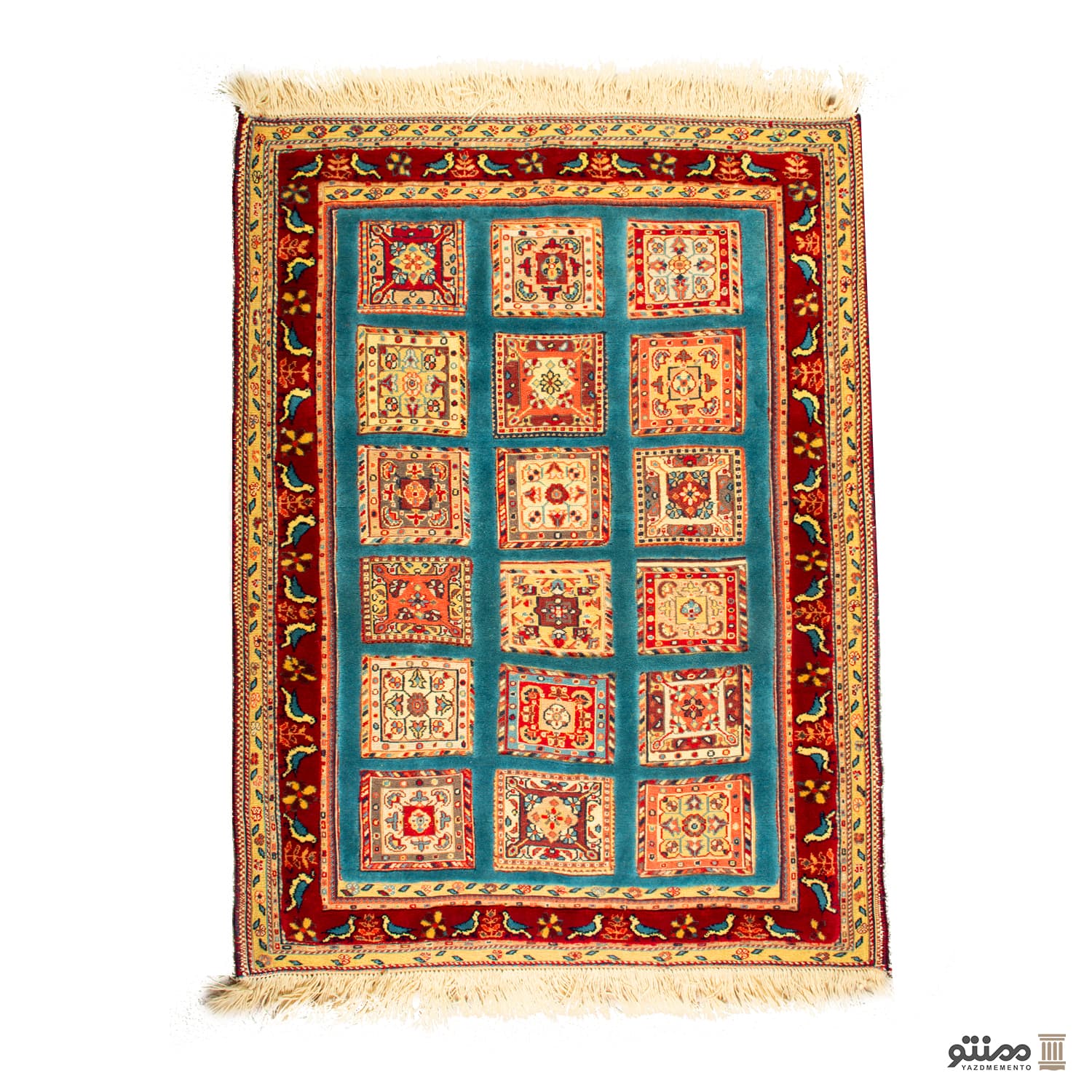 گلیم فرش دستباف زرع و نیم سیرجان سایز 155×۱00