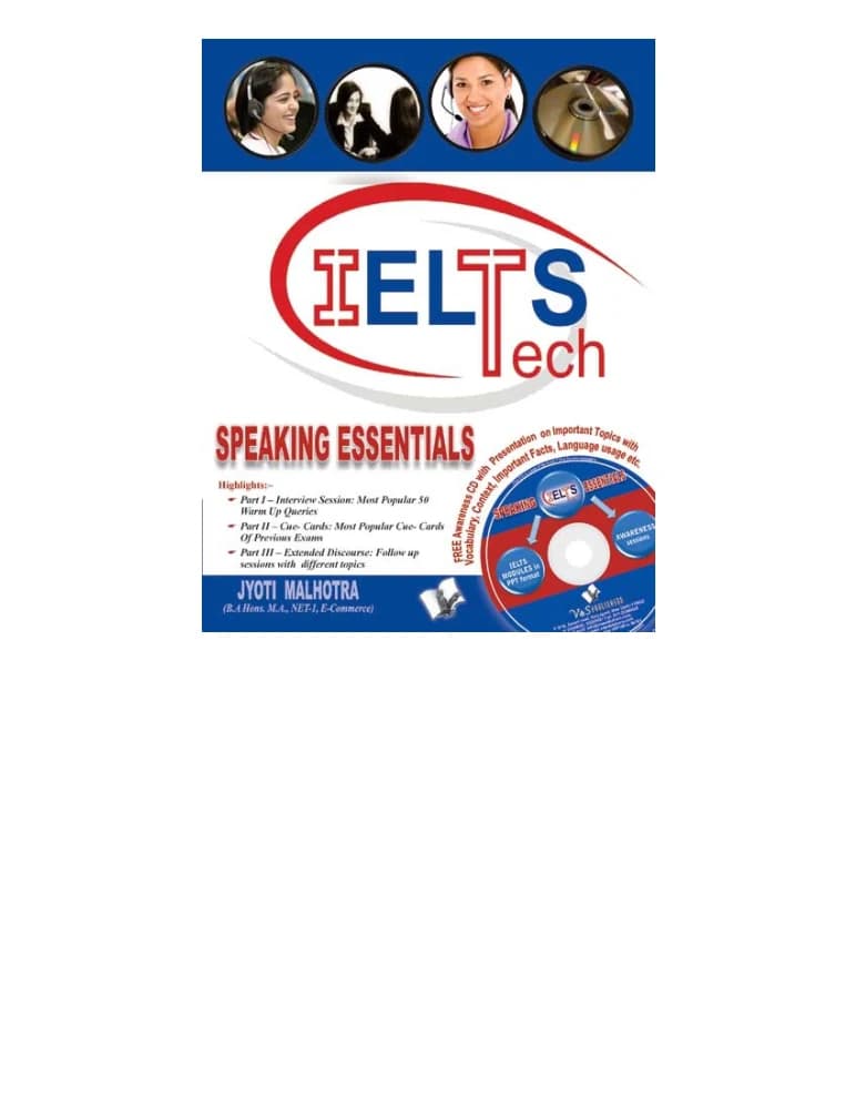 کتاب IELTS Speaking Essentials (اصول اسپیکینگ آیلتس) نسخه انگلیسی PDF