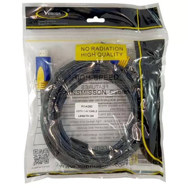 کابل HDMI ونوس 3 متر مدل PV K202 — تصویر ۴