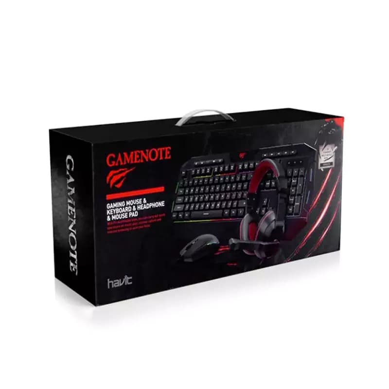 ست حرفه ای سیم دار گیمینگ هویت مدل KB 501C — تصویر ۷