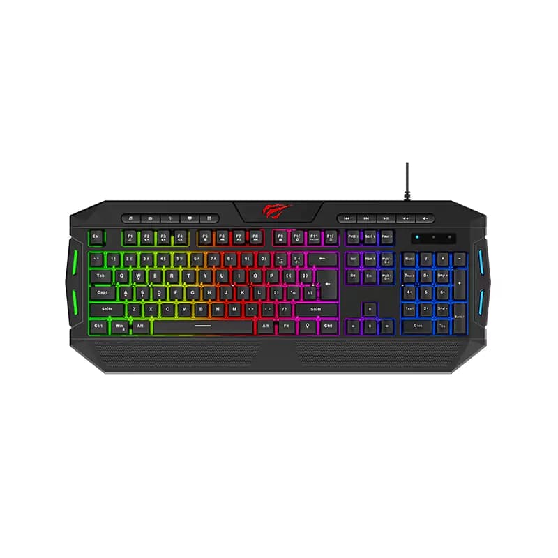 ست حرفه ای سیم دار گیمینگ هویت مدل KB 501C — تصویر ۲