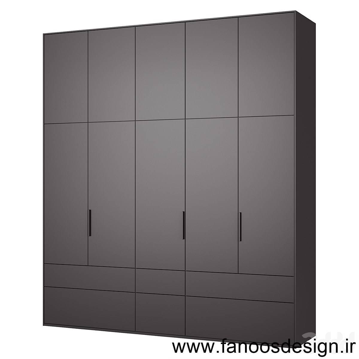 کمد دیواری ام دی اف کلاسیک با رنگ پلی اورتان کد 0139
