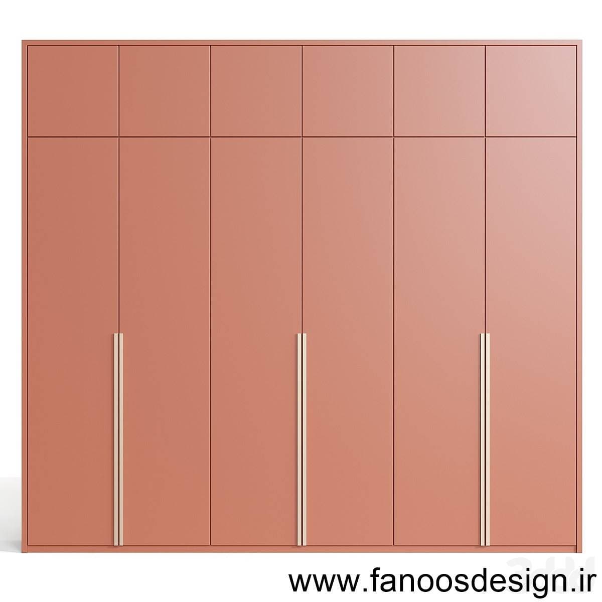 کمد دیواری کلاسیک با رنگ پوششی کد 0103