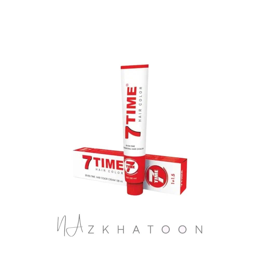 رنگ موی 100 میل سون تایم 7TIME سری RED MAHOGANY شماره Z6 بلوند ماهوگانی قرمز تیره