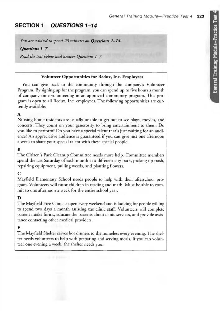 کتاب General Training Test 4 (آزمون ۴ آیلتس جنرال) نسخه انگلیسی PDF