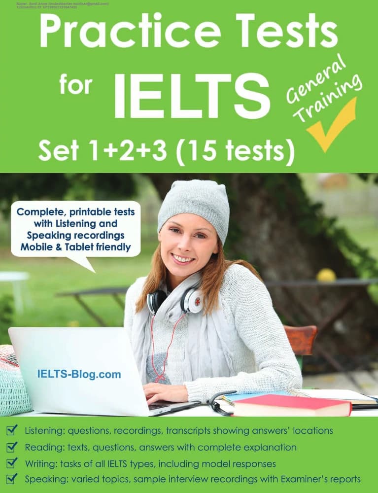 کتاب General Training Practice Tests Set 1, 2 & 3 (۱۵ آزمون) (مجموعه آزمون‌های تمرینی آیلتس جنرال ۱، ۲ و ۳) نسخه انگلیسی PDF