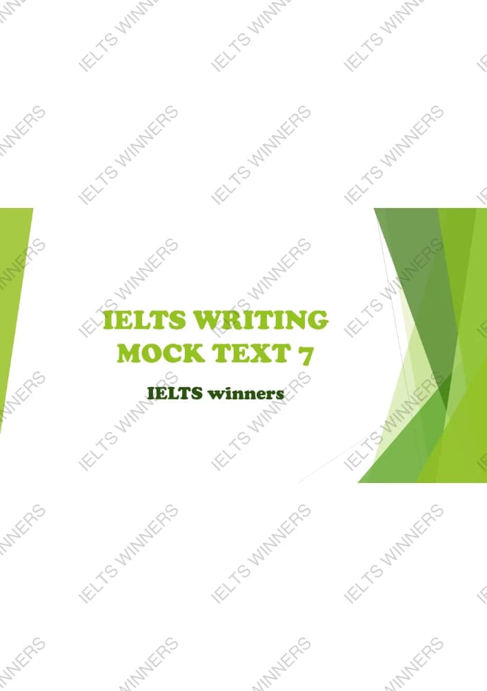 کتاب Free Group Writing Mock Test 7 (آزمون شبیه‌سازی رایتینگ گروهی ۷) نسخه انگلیسی PDF