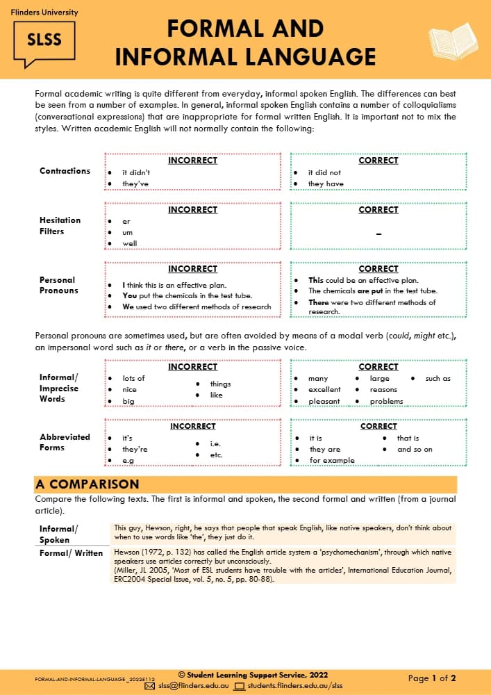 کتاب Formal and Informal Language (زبان رسمی و غیررسمی) نسخه انگلیسی PDF