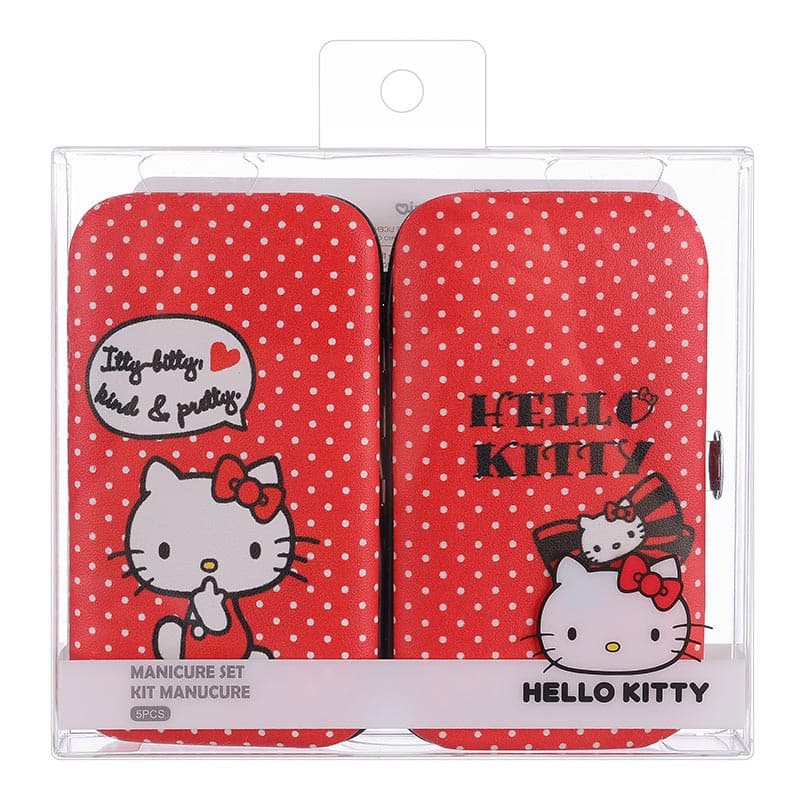 ست مانیکور مینیسو ،مدل MINISO Sanrio Hello Kitty Manicure Set، هلو کیتی، قرمز، 5 عددی — تصویر ۳