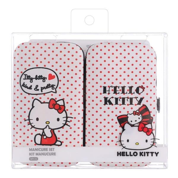 ست مانیکور مینیسو ،مدل MINISO Sanrio Hello Kitty Manicure Set، هلو کیتی، قرمز، 5 عددی — تصویر ۲