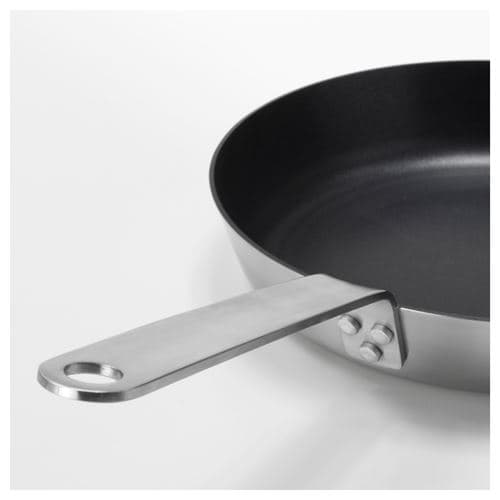 تابه آیکیا، مدل IKEA 365+، استیل /داخل تفلون/ قطر 32 سانتی متر. — تصویر ۵