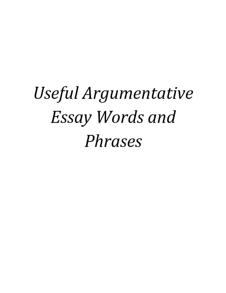 کتاب Examples of Argumentative Language (نمونه‌هایی از زبان استدلالی) نسخه انگلیسی PDF
