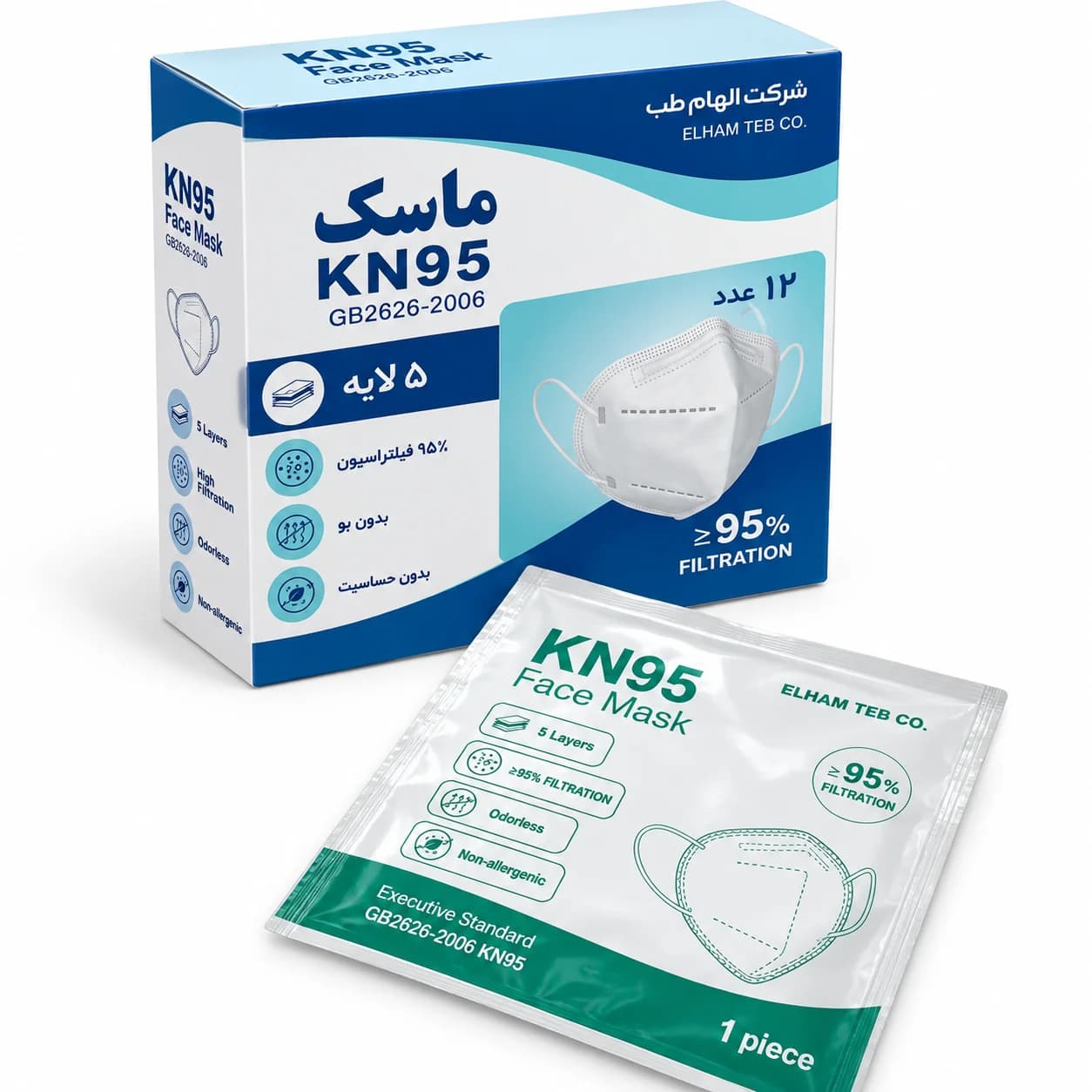 ماسک KN95 الهام طب