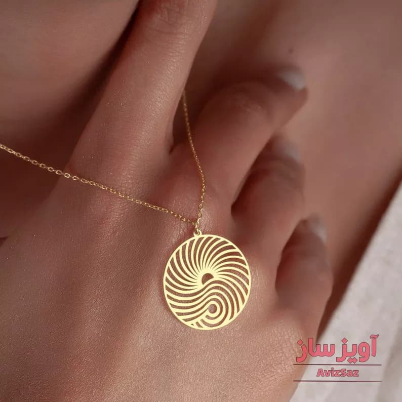 گردنبند خورشید و موج دریا کد 100732